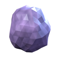 Round rocky asteroid